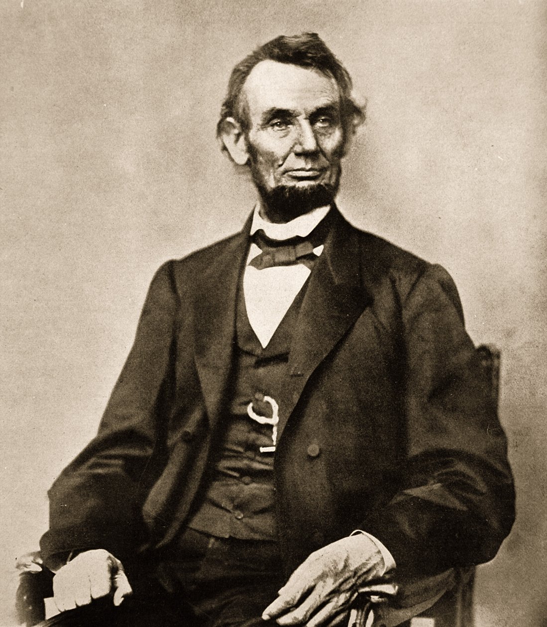 Porträt von Abraham Lincoln, 1861-65 von Mathew B. Brady
