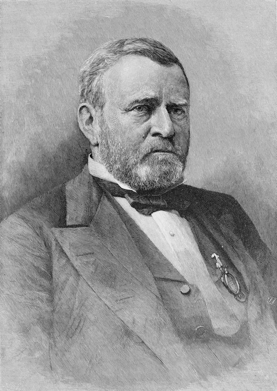 General Ulysses Simpson Grant, graviert nach einem Foto, Illustration aus 