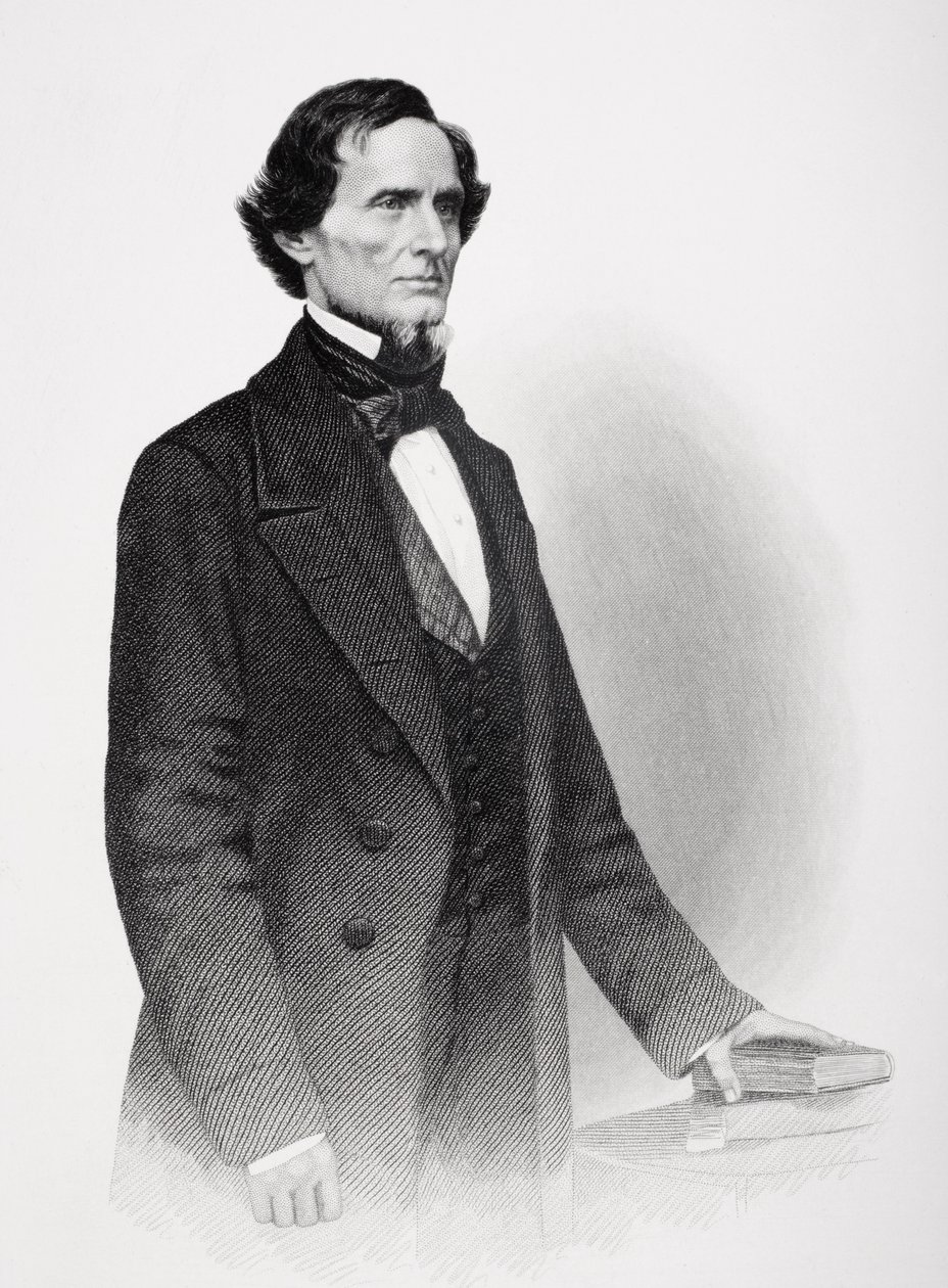 Porträt von Jefferson Davis (1808-1889) von Mathew B. Brady