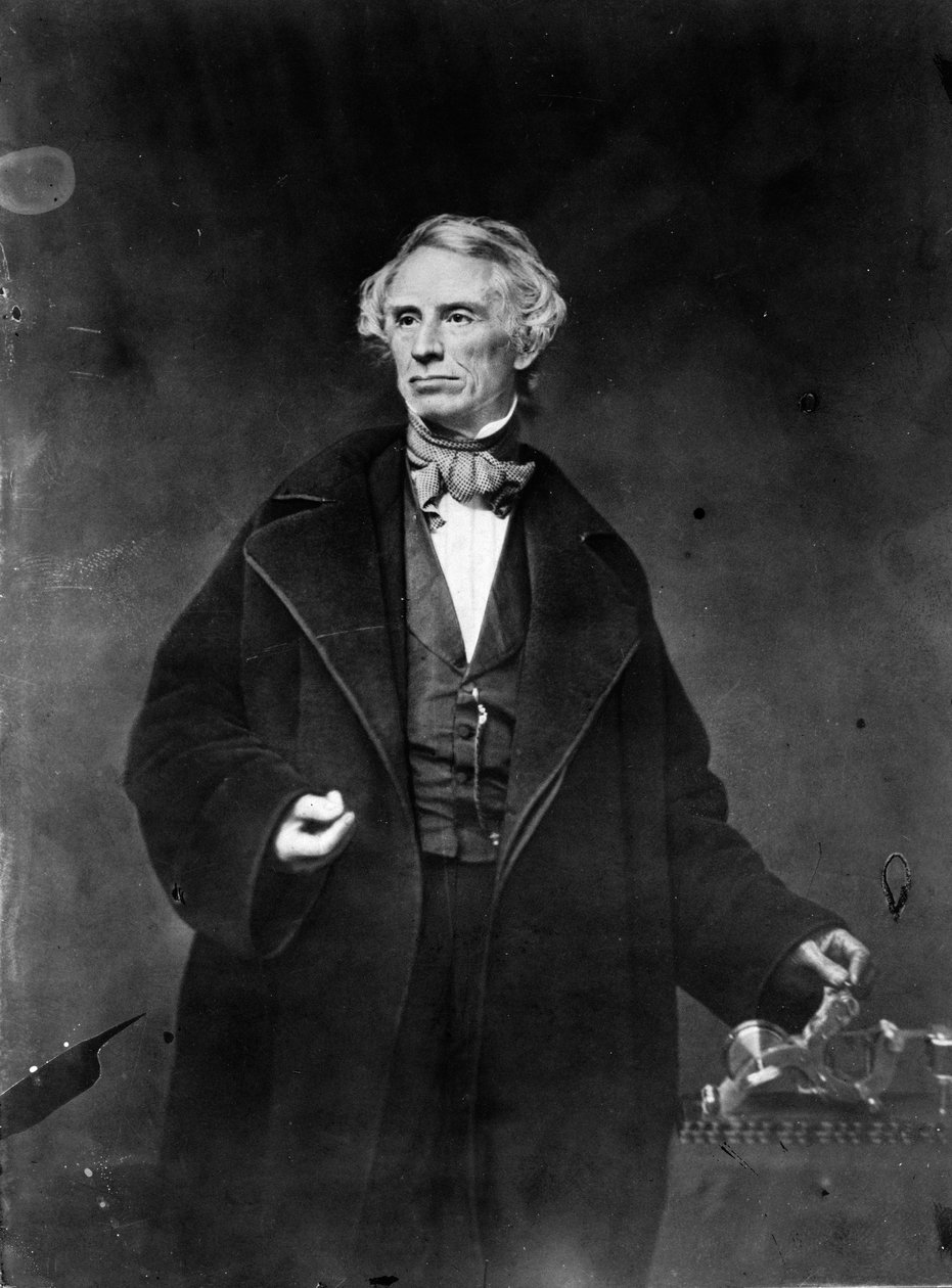 Samuel Morse und sein Rekorder, 1857 von Mathew B. Brady