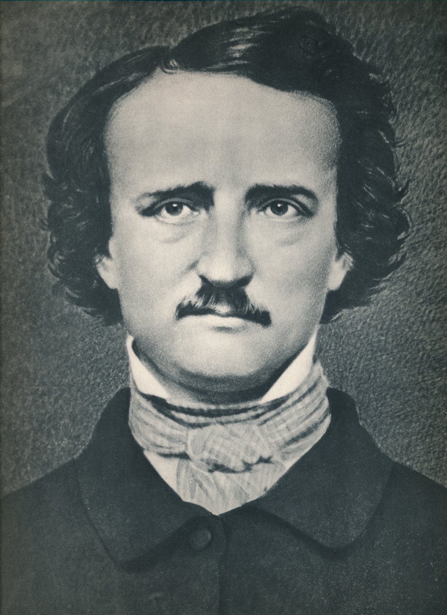 Edgar Allan Poe, um 1840, 1939 von Mathew B. Brady