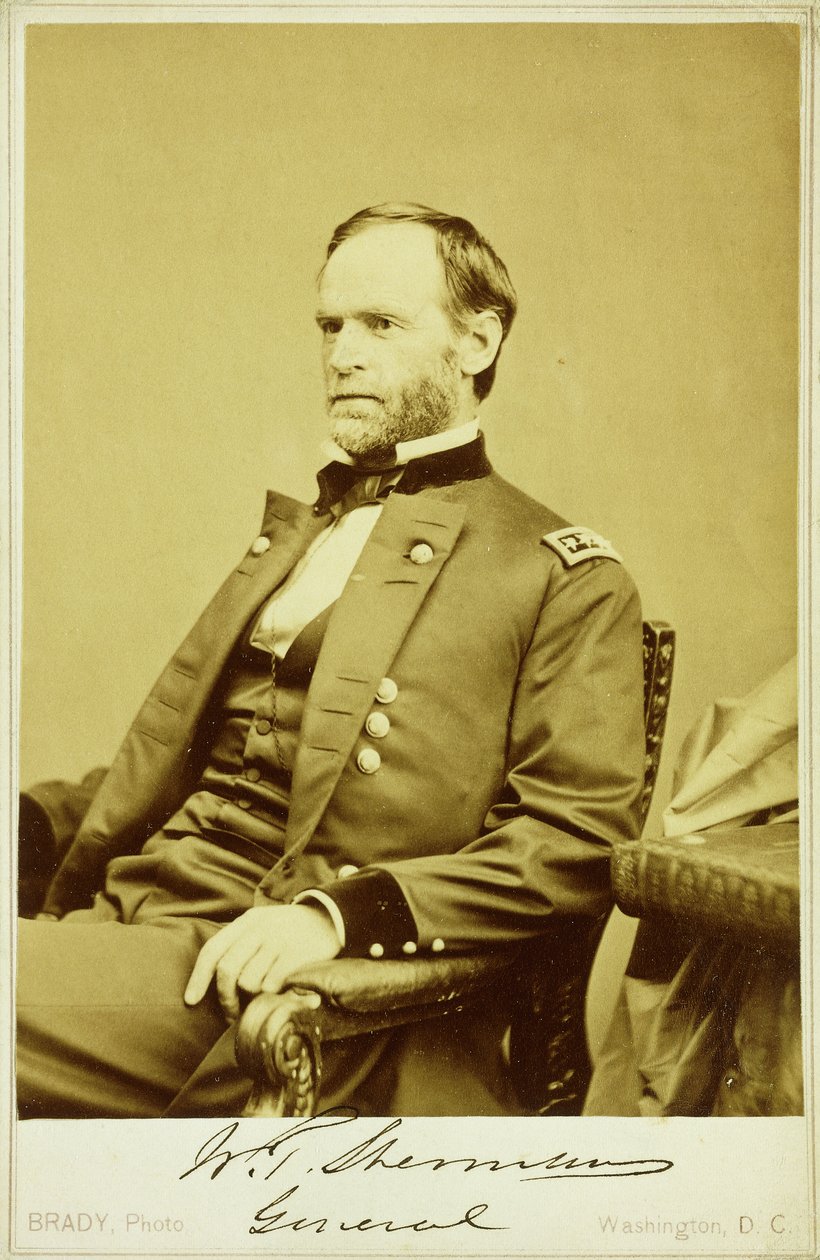 Porträtfotografie von William Tecumseh Sherman von Mathew B. Brady