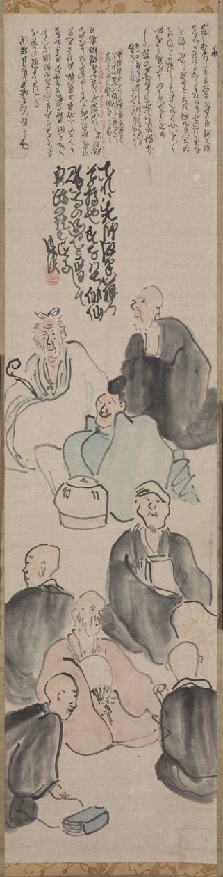 Eine poetische Versammlung, späte 1700er bis frühe 1800er von Matsumura Goshun