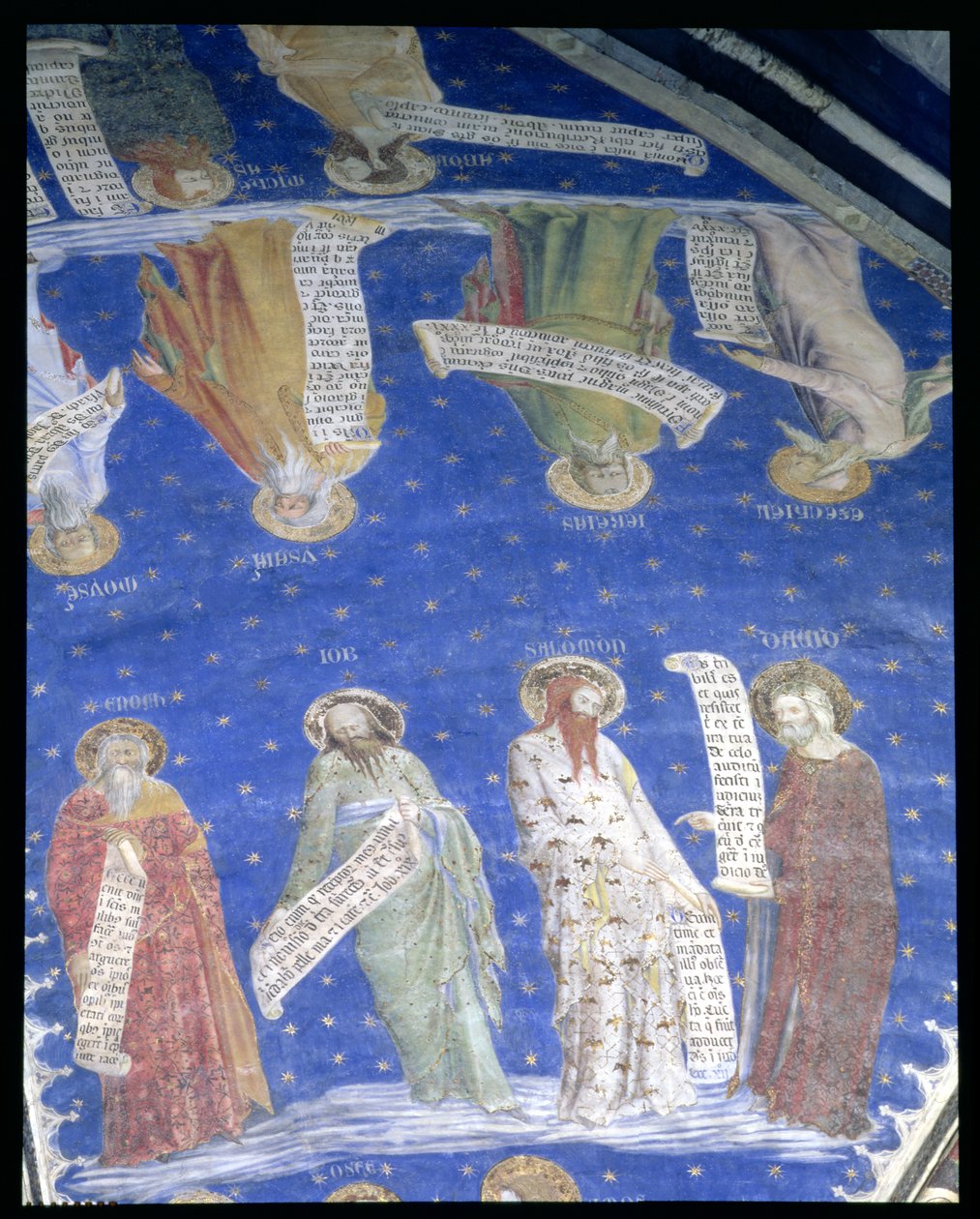 Die Propheten Hiob, Jesaja, Jeremia, Salomo, Mose, Ezechiel, David und Henoch aus La Salle de la Grande Audience (Der Audienzsaal) ca. 1353 von Matteo Giovanetti