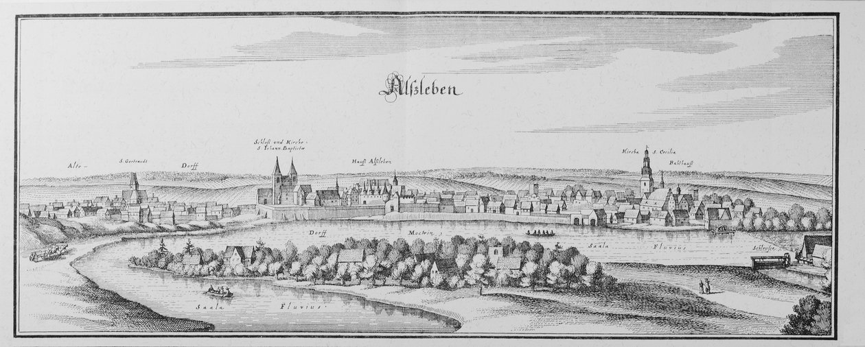 Alsleben von Matthaus Merian