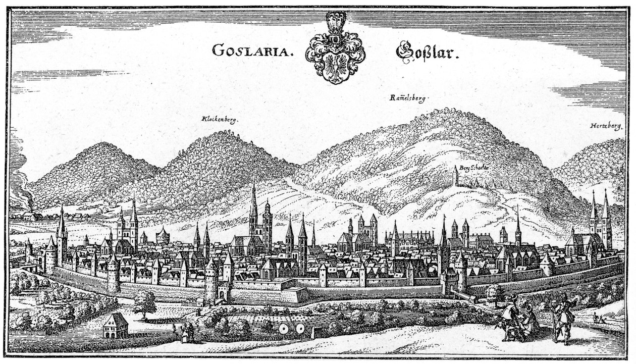 Goslar von Matthaus Merian