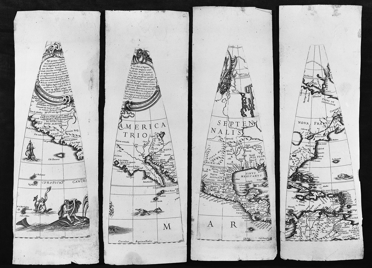 Terrestrischer Globus, 1632 von Matthaus Greuter