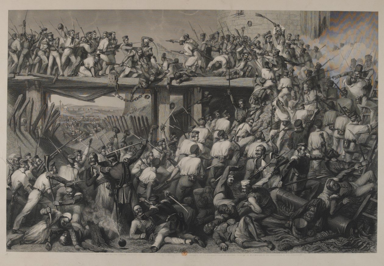 Sturm auf Delhi, graviert von T.H. Sherratt, veröffentlicht von der London Printing and Publishing Company, August 1859 von Matthew Somerville Morgan