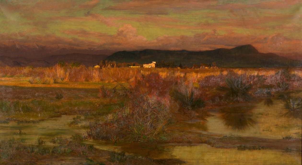 Abenddämmerung in Italien - Abend, 1909 von Matthew Ridley Corbet