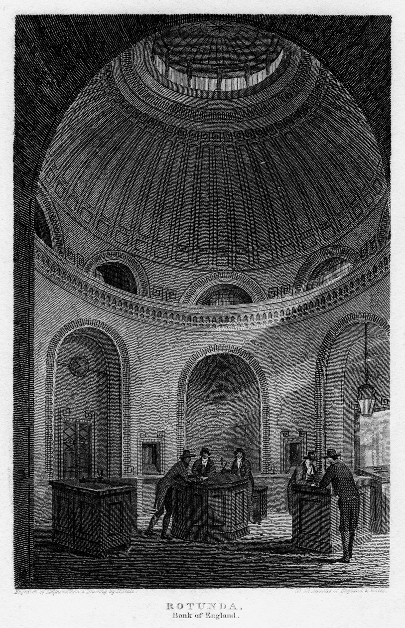 Rotunde, Bank of England, City of London, 1816 von Matthews