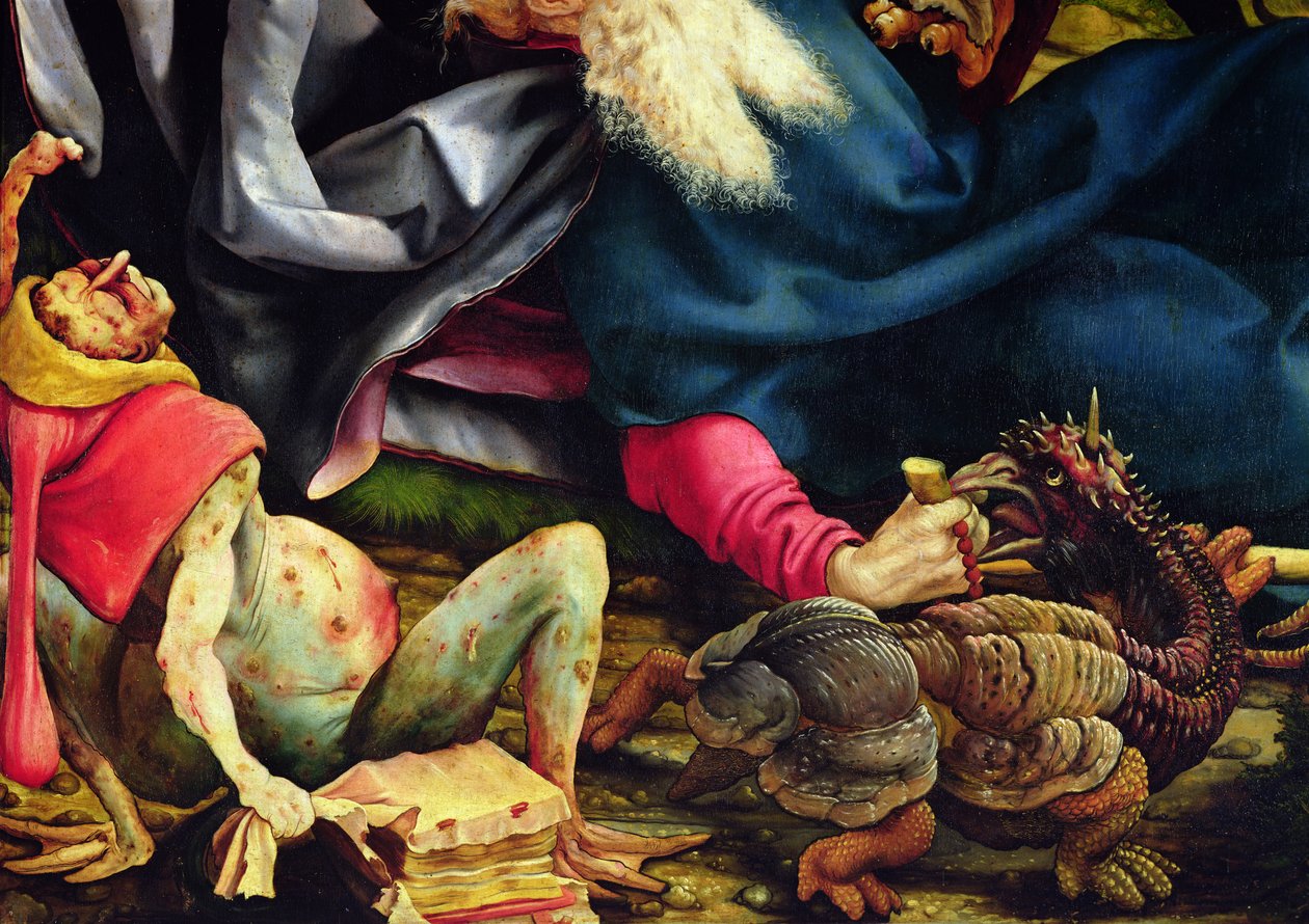 Isenheimer Altar (Detail) der Versuchung von St. Antonius von Matthias Grünewald