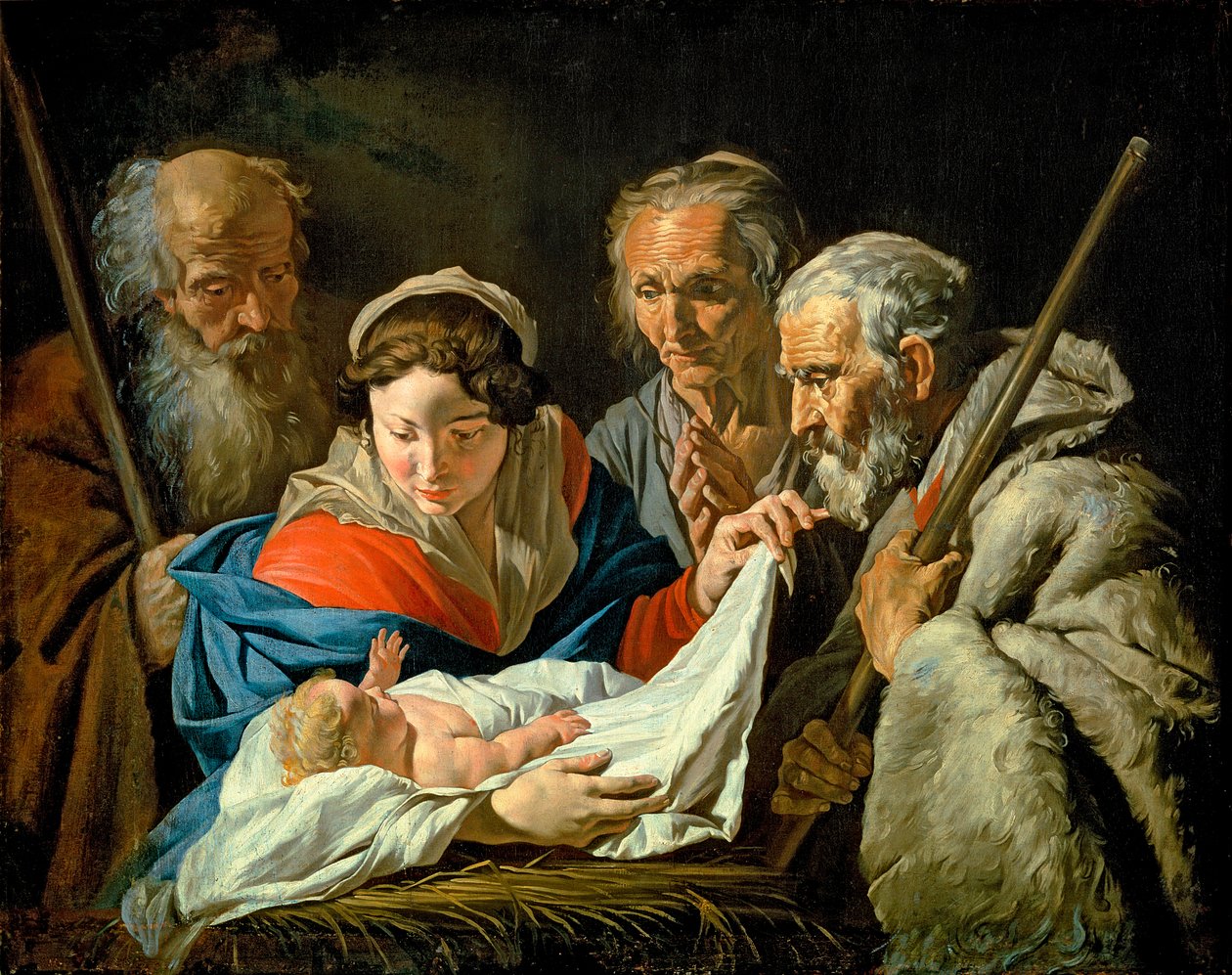 Anbetung des Jesuskindes von Matthias Stomer
