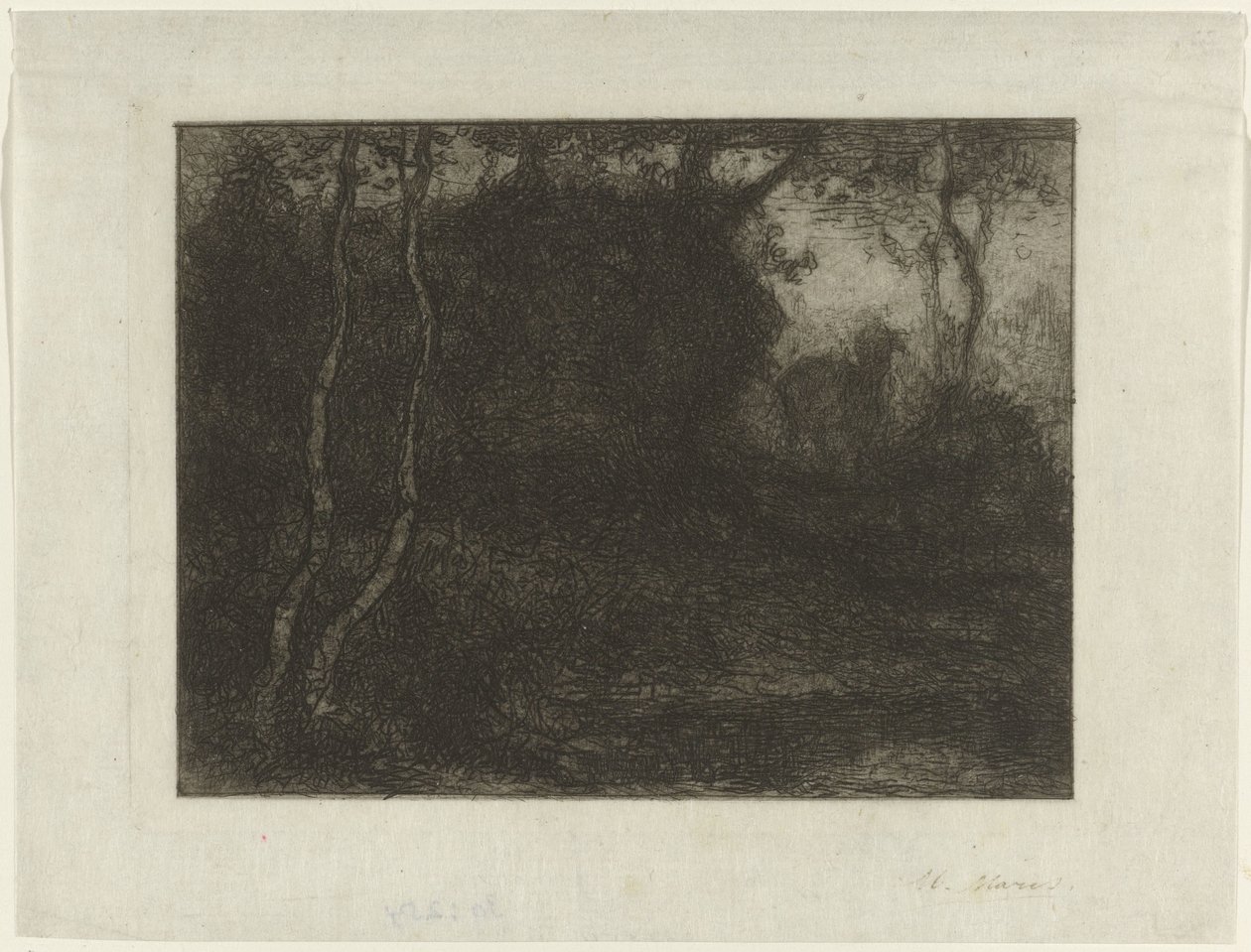 Wald mit Zicklein von Matthijs Maris