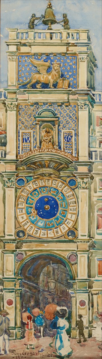 Uhrturm, Markusplatz, Venedig von Maurice Brazil Prendergast