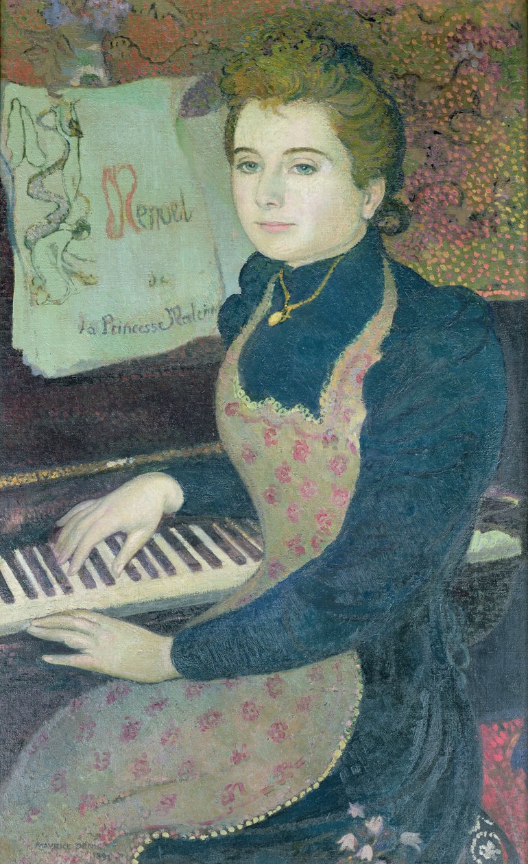 Marthe am Klavier oder, Menuett der Prinzessin Maleine, 1891 von Maurice Denis