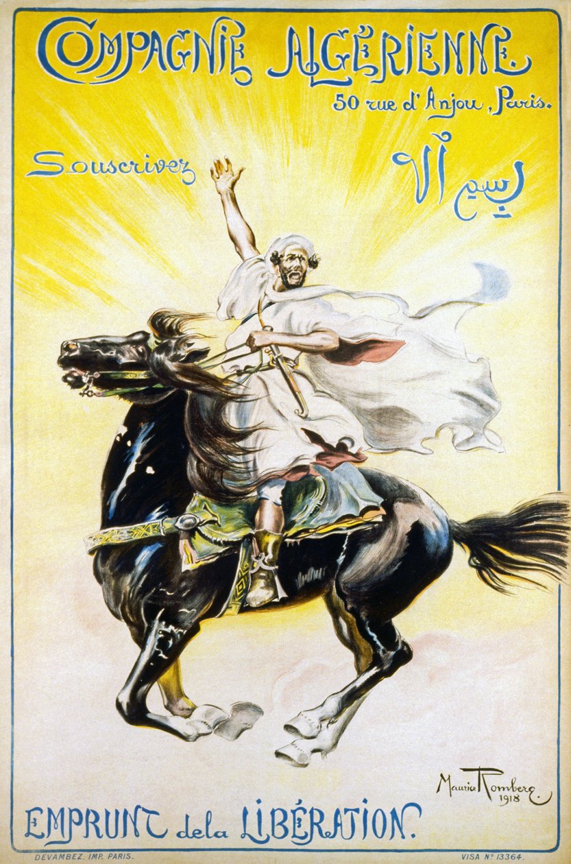 Compagnie Algerienne - Zeichnen - Freiheitsanleihe, 1918 von Maurice Romberg