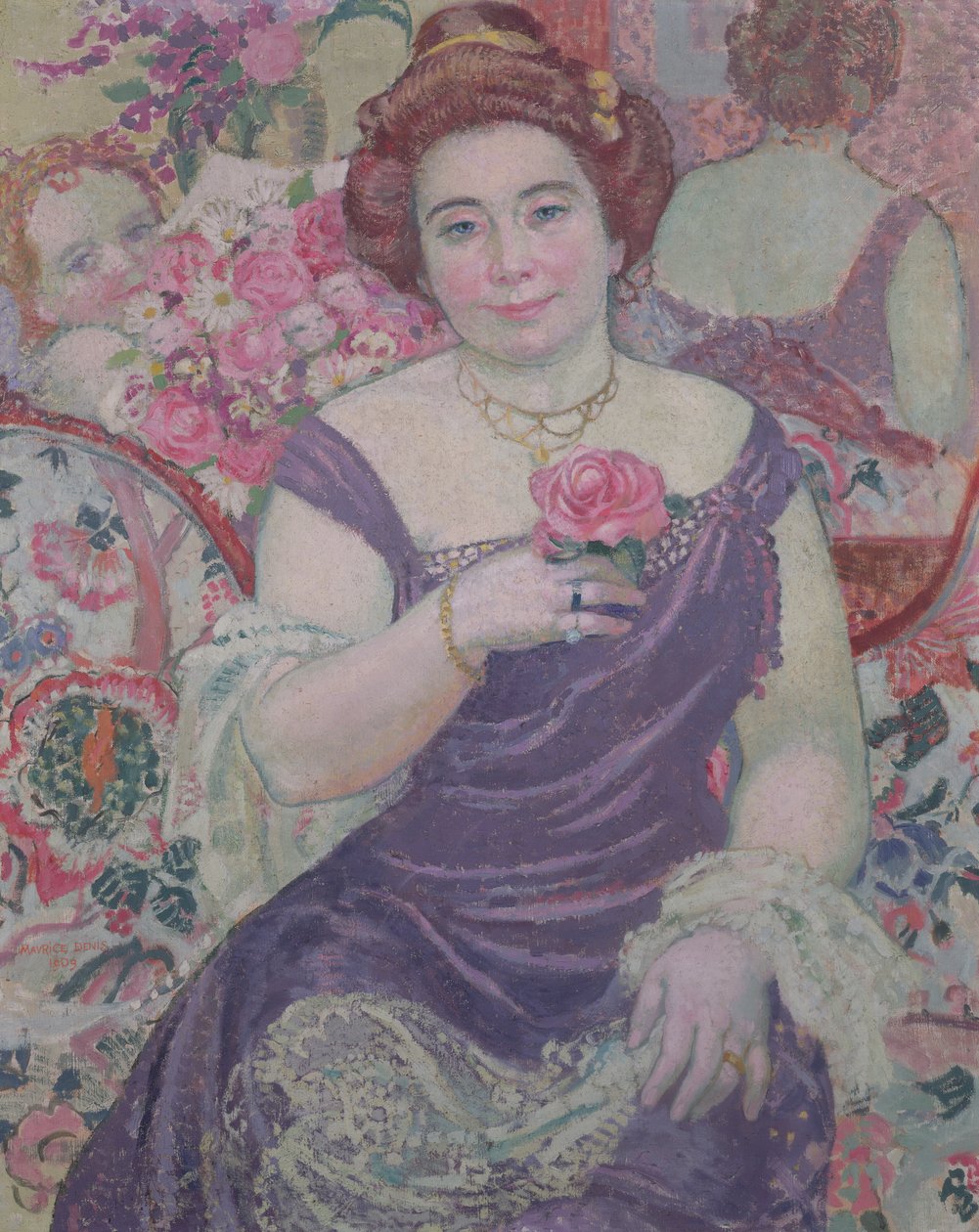 Marthe mit einer Rose, 1909 von Maurice Denis