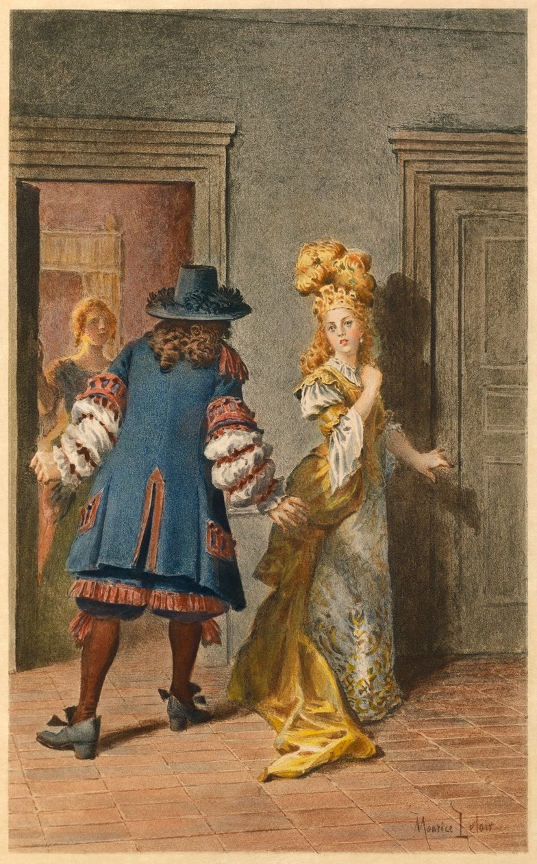 Molière, Armande und Madeleine Béjart (Illustration) von Maurice Leloir