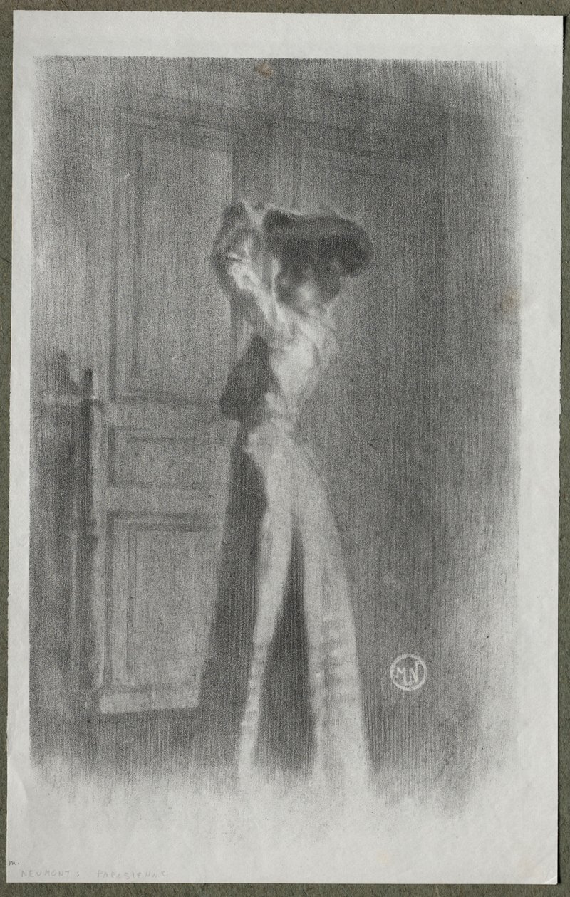 Modische Frau, ca. 1900 von Maurice Louis Henri Neumont