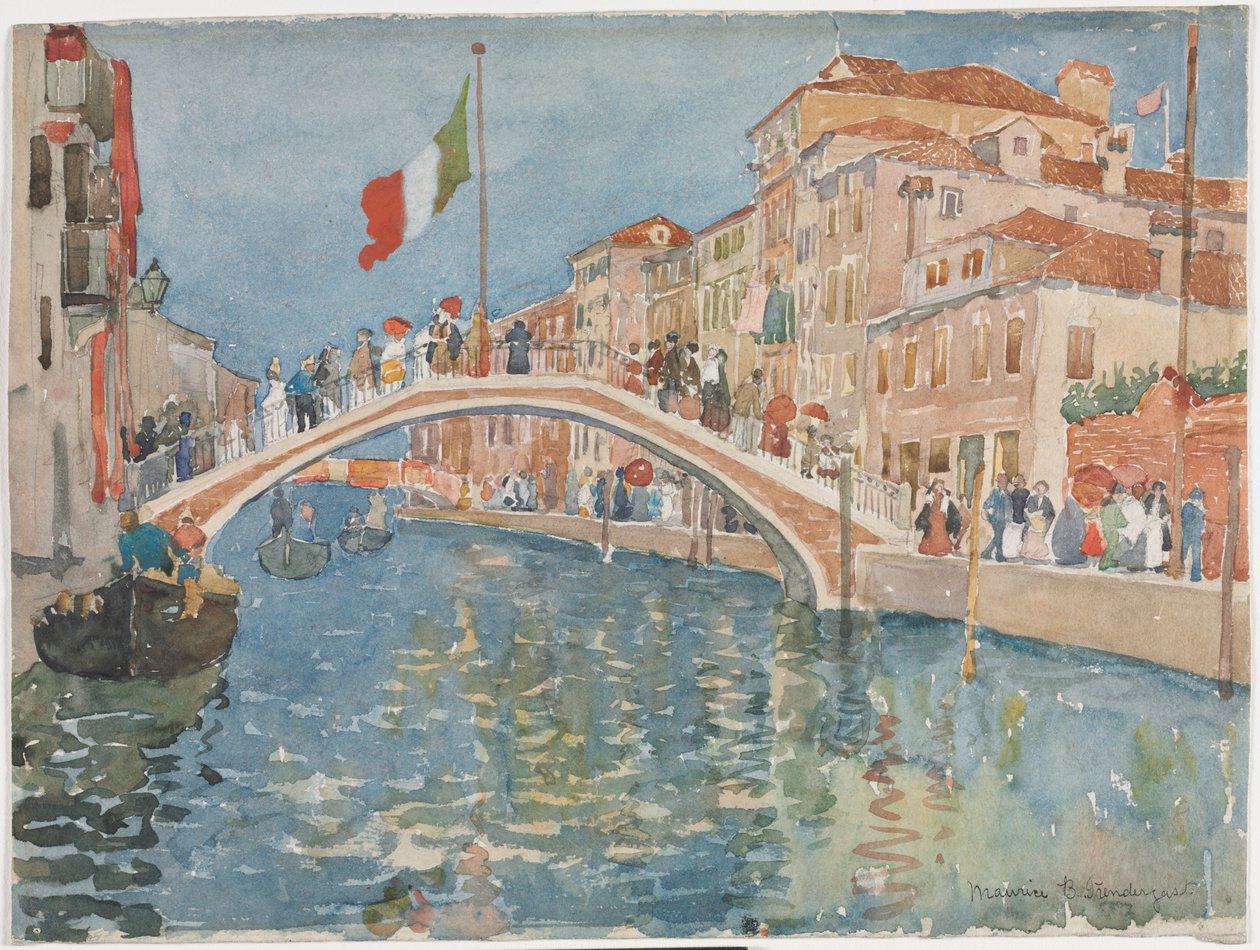 Eine Brücke in Venedig von Maurice Prendergast