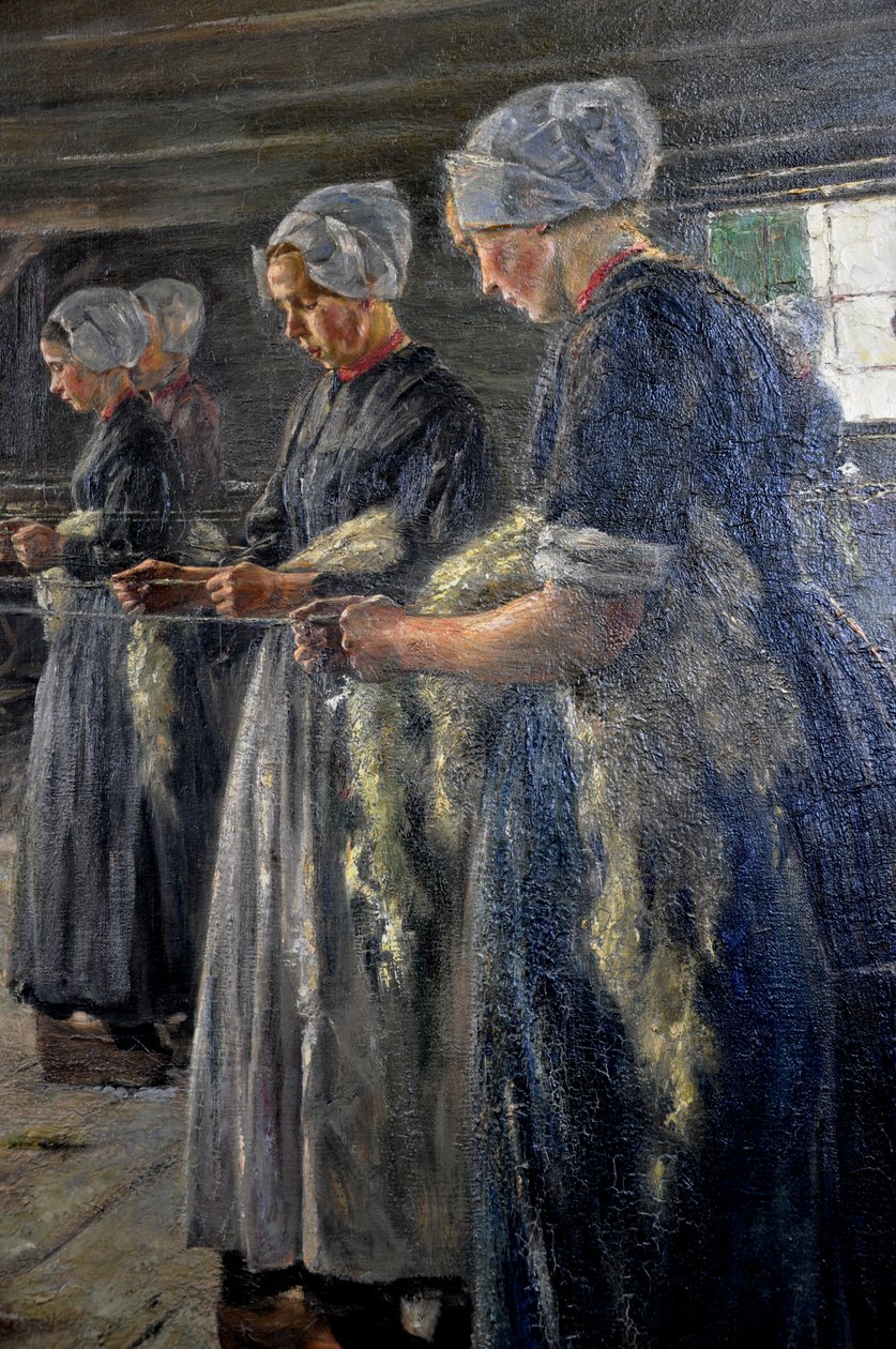 Flachsscheuer in Laren 1887 von Max Liebermann