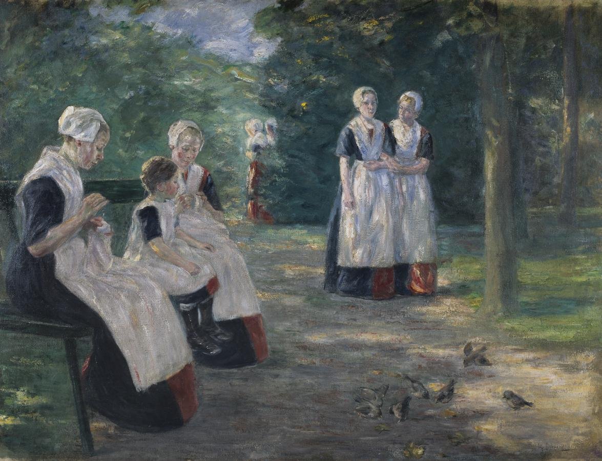 Garten des städtischen Waisenhauses zu Amsterdam von Max Liebermann