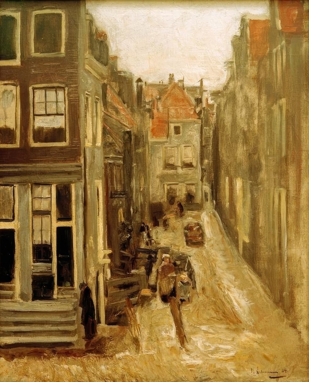 Judengasse in Amsterdam von Max Liebermann