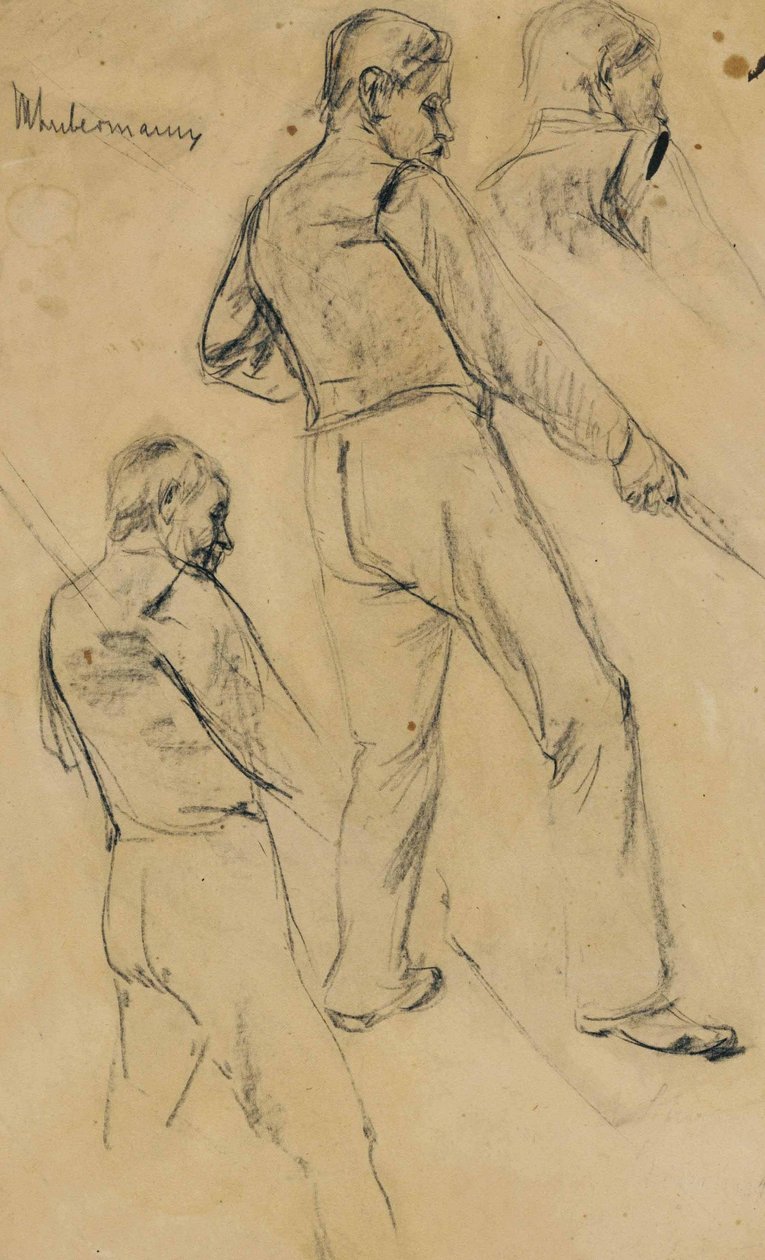 Studie eines Mannes von Max Liebermann