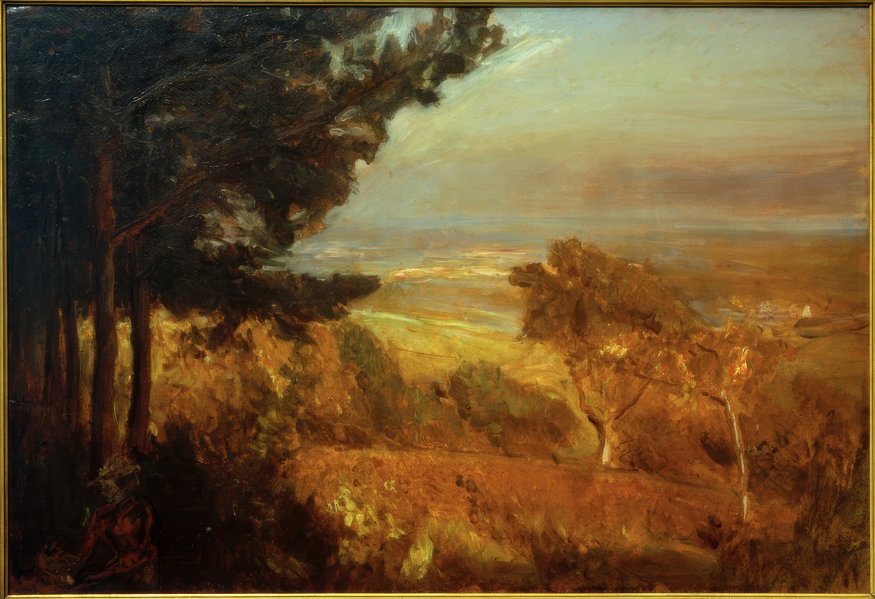 Herbstabendstimmung - Neukastel von Max Slevogt