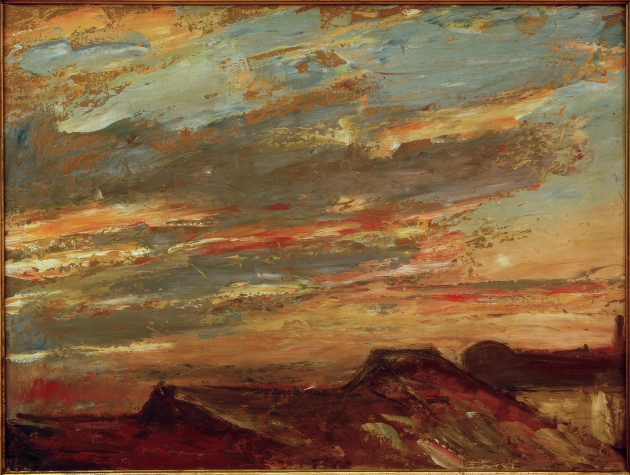 Blick vom Atelier, Wolkenstudie von Max Slevogt