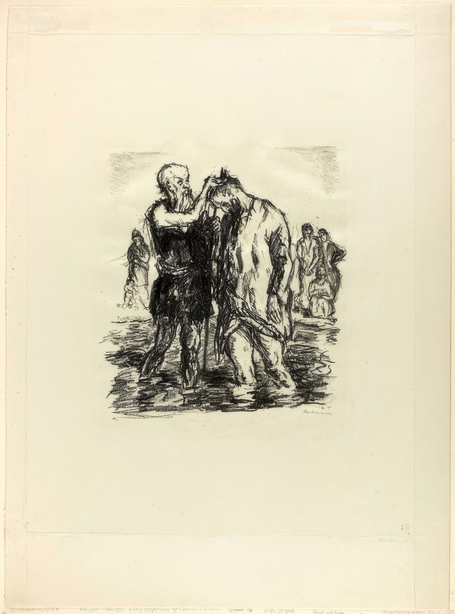 Taufe Christi von Max Beckmann