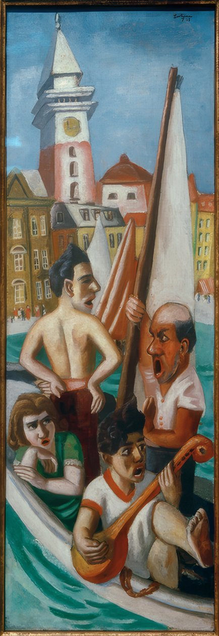 Italienische Fantasie von Max Beckmann
