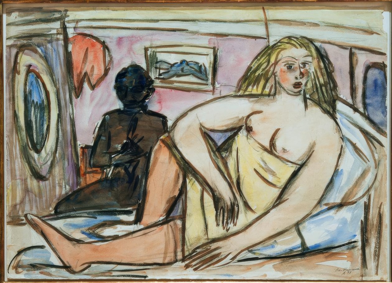 Liegende Frau von Max Beckmann
