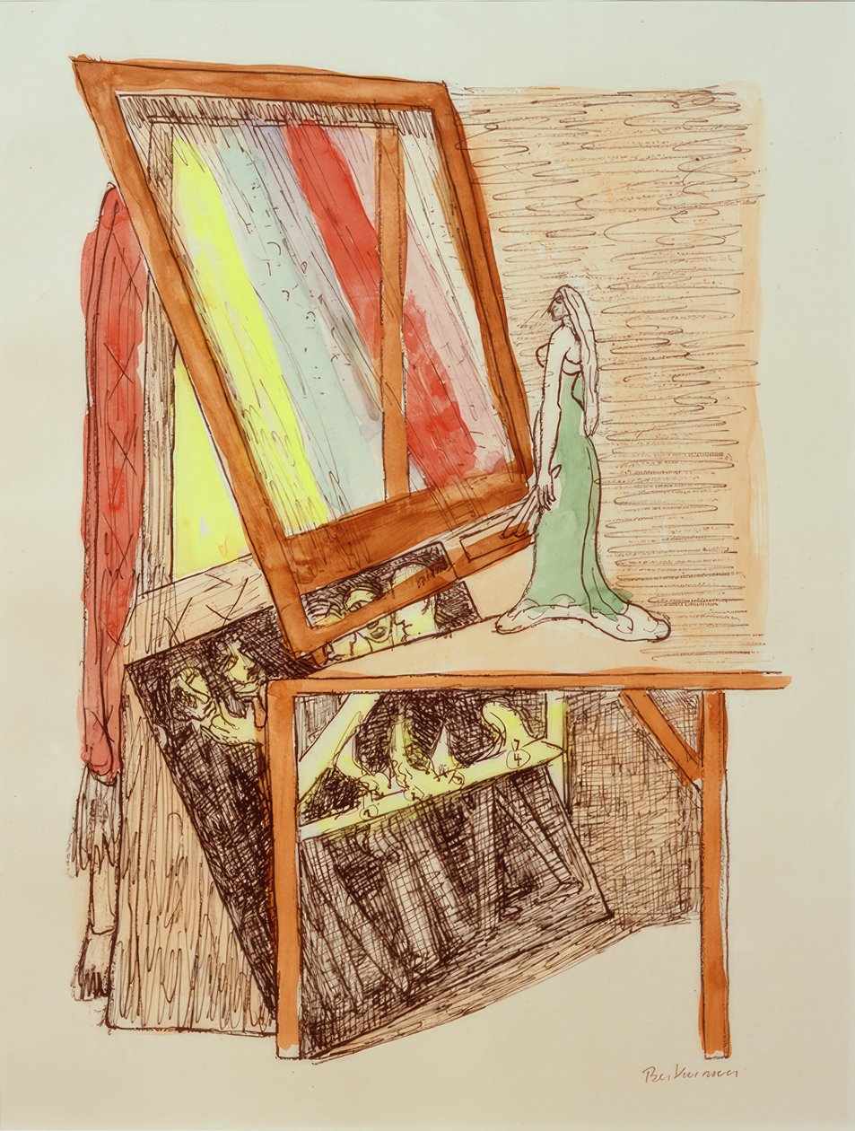 Zauberspiegel von Max Beckmann