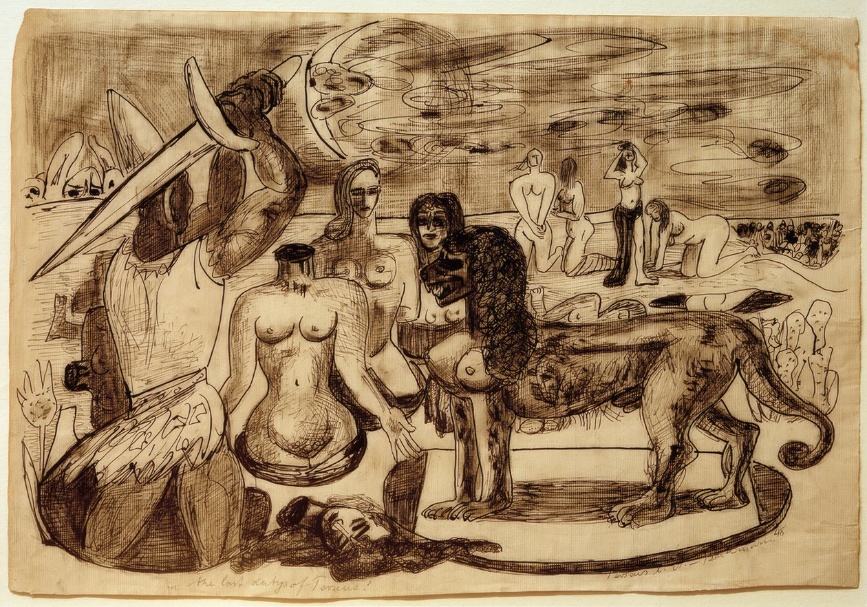 Perseus (Herkules) letzte Aufgabe von Max Beckmann