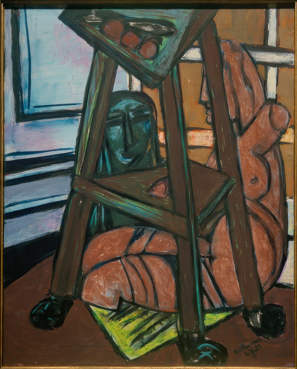 Plastik-Studio (Atelierecke) von Max Beckmann