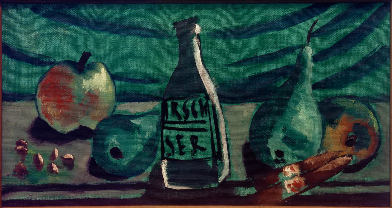 Stilleben mit Apfel und Birne von Max Beckmann
