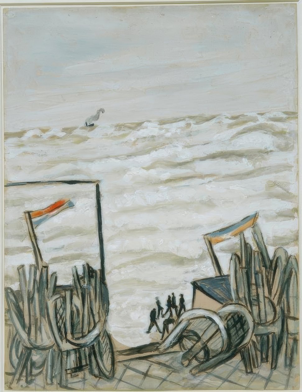 Strand bei Flut von Max Beckmann