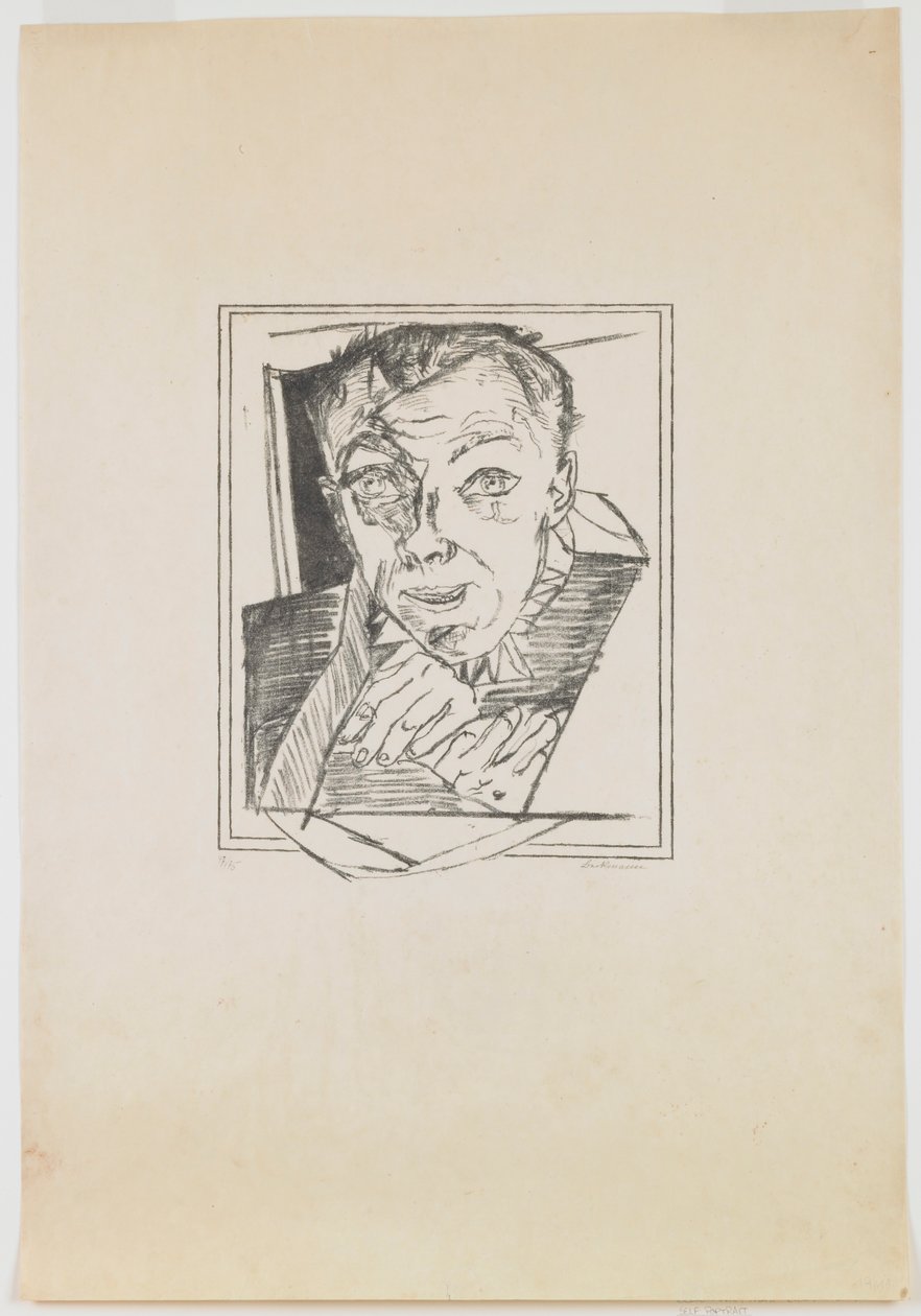 Tafel 1: Selbstporträt von Max Beckmann