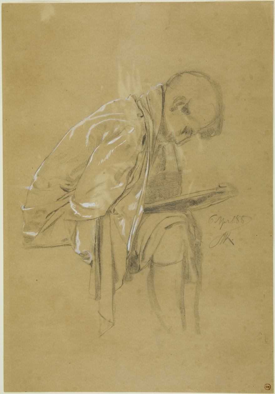 Der Chronist (recto und verso) von Max Klinger