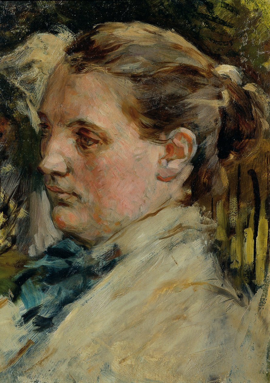 Weiblicher Studienkopf von Max Klinger