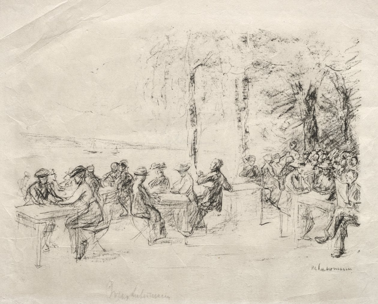 Café an der Havel von Max Liebermann