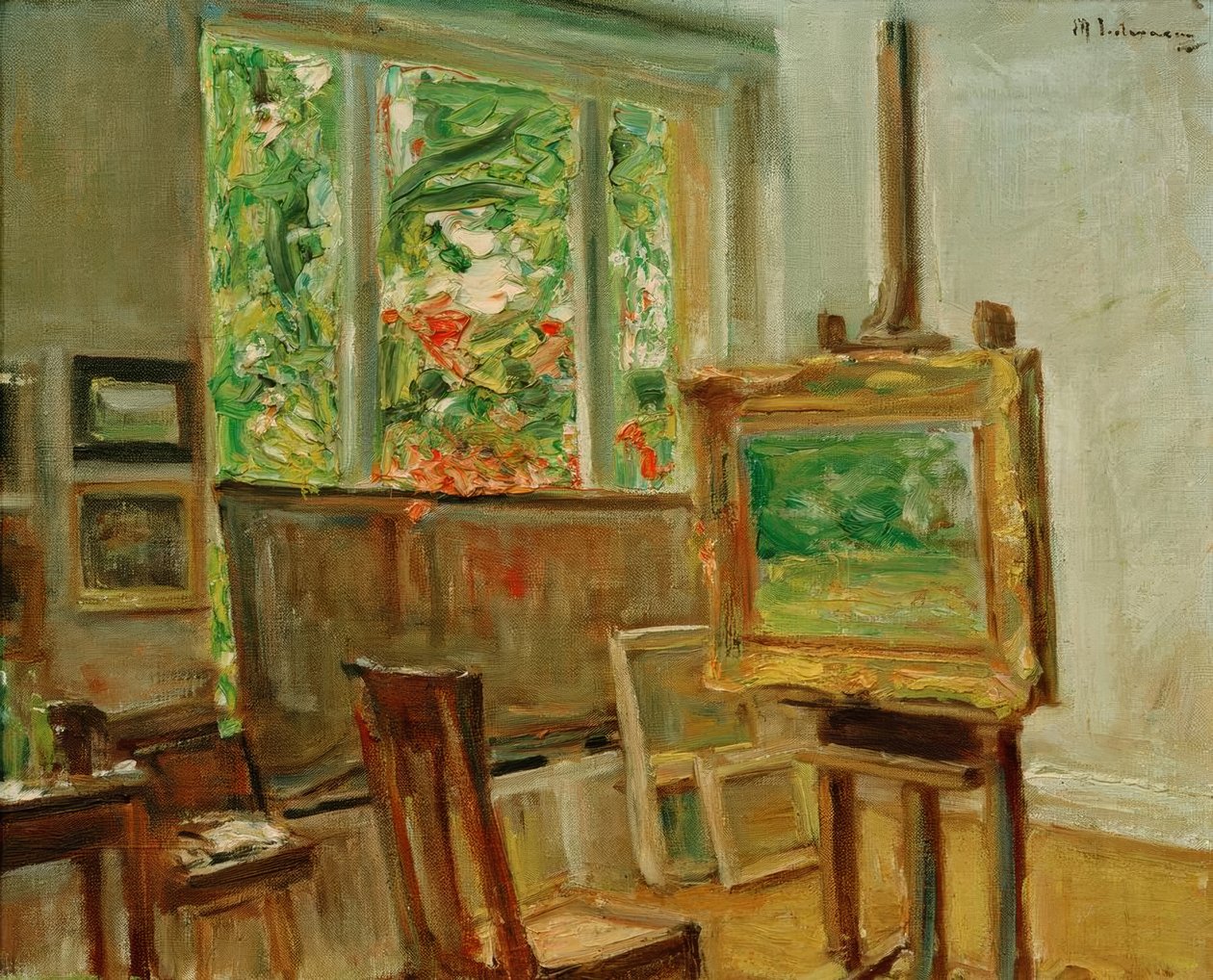 Das Atelier in Wannsee von Max Liebermann