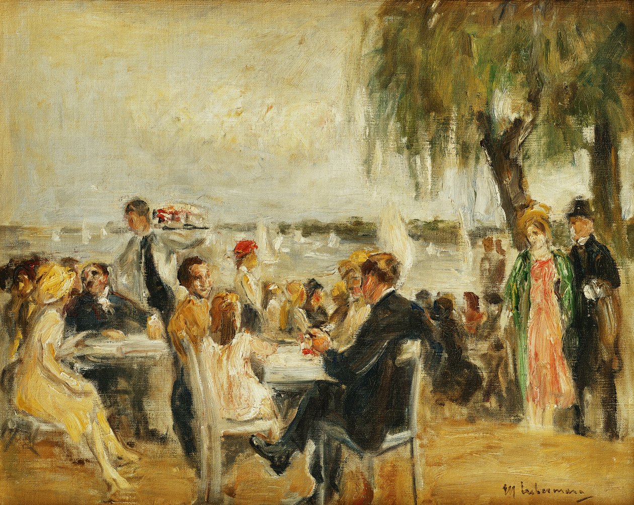 Garten-Café an der Elbe, 1902 von Max Liebermann