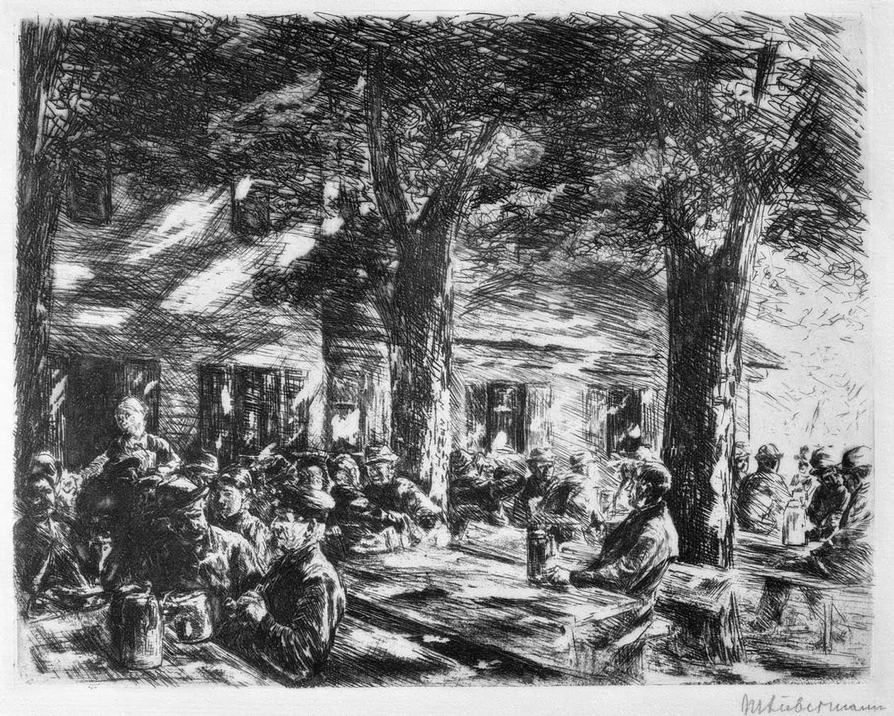 Kellergarten in Rosenheim von Max Liebermann