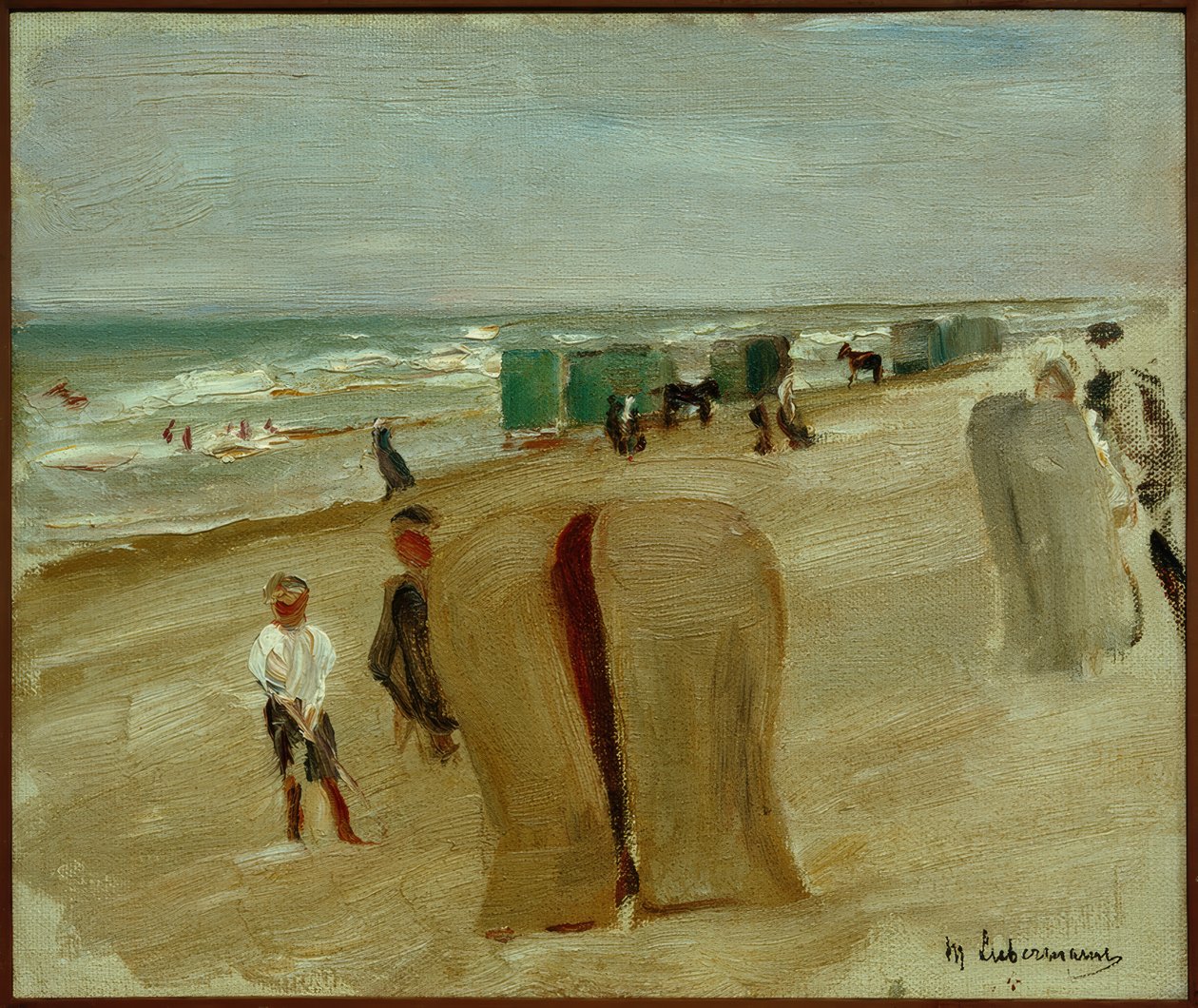 Strandszene in Noordwijk von Max Liebermann