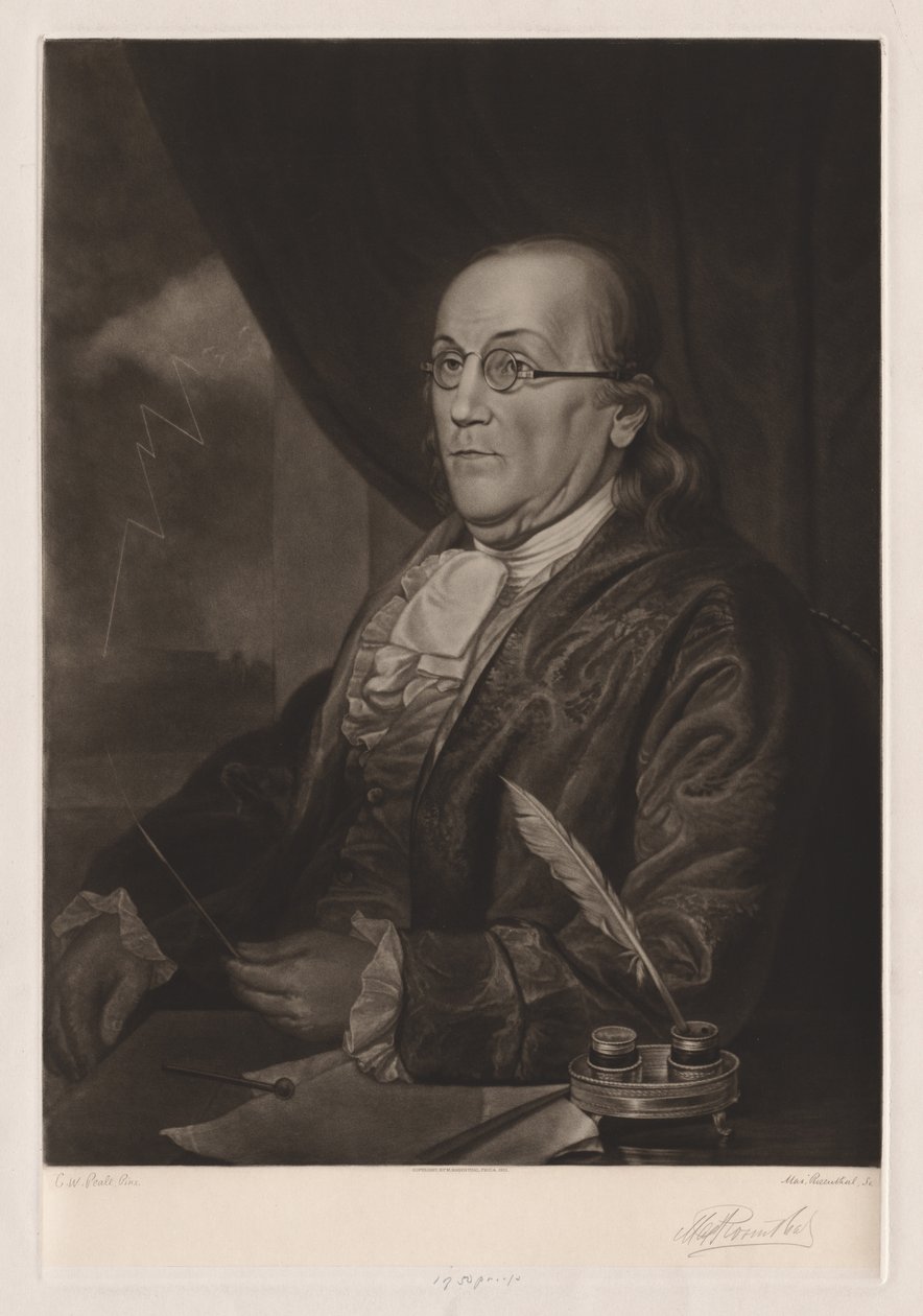 Benjamin Franklin, 1901 von Max Rosenthal