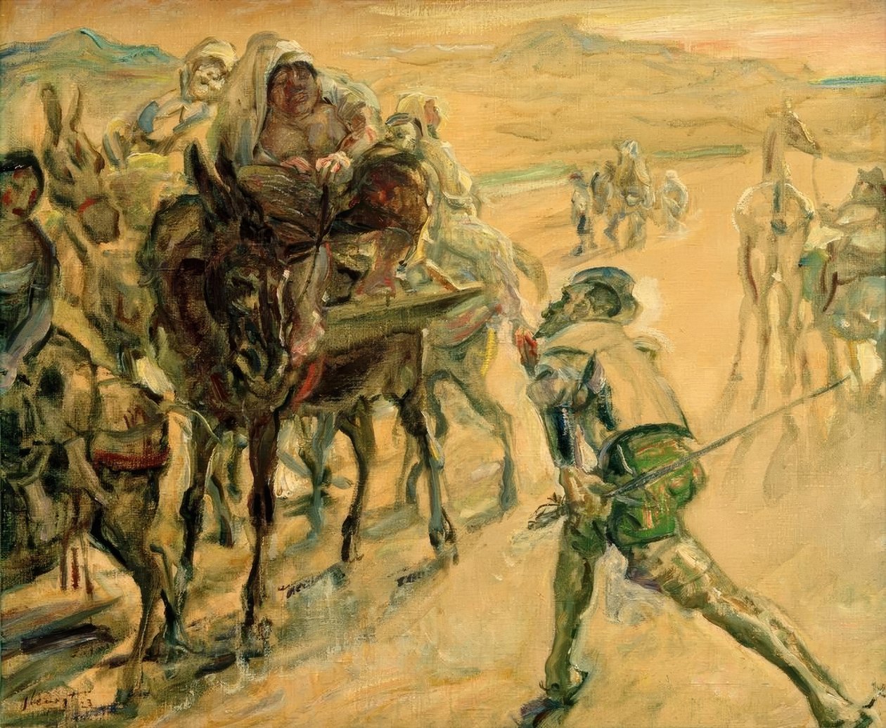 Don Quijote und Dulcinea von Max Slevogt