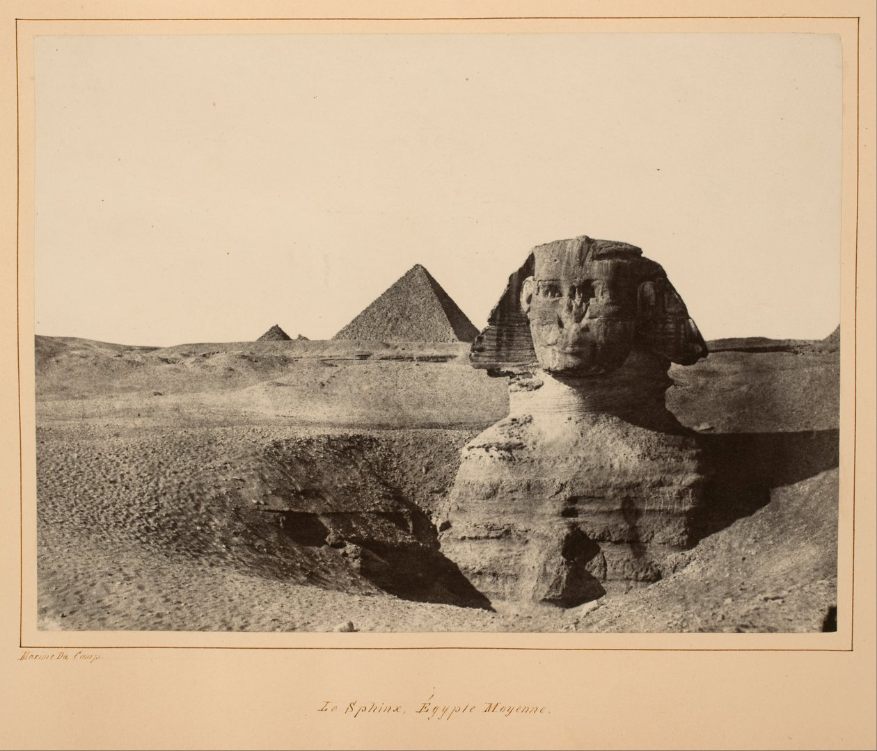 Der Sphinx, Mittelägypten von Maxime Du Camp