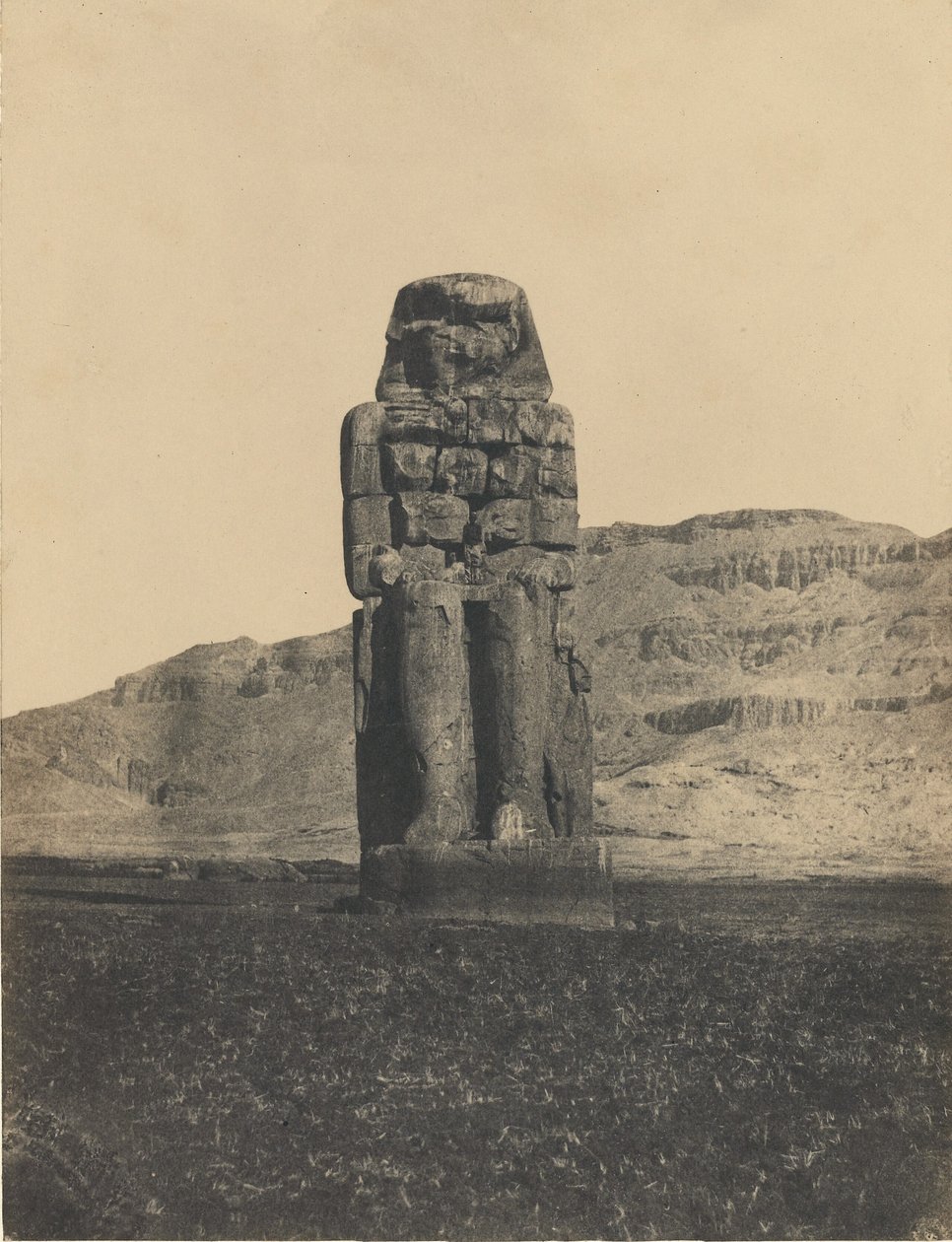 Statue von Memnon, Theben von Maxime Du Camp